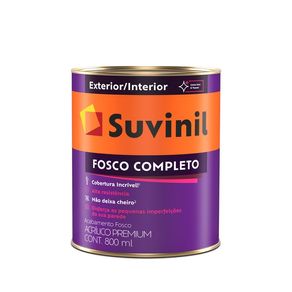 Tinta Suvinil Fosco Completo Fumaça de Lareira 0,8L